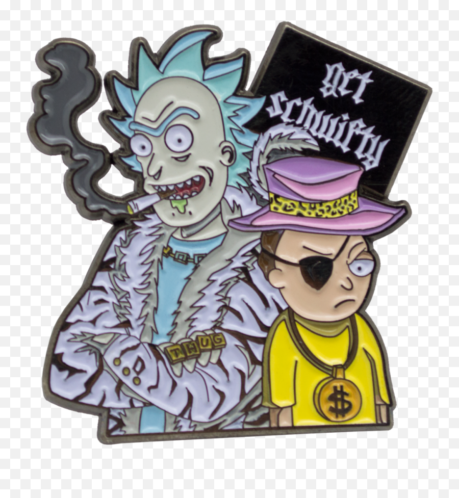 Download Hd Get Schwifty Rick U0026 Morty Enamel Pin - Rick And Rick And Morty Png,Rick And Morty Logo Png