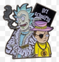 Download Hd Get Schwifty Rick U0026 Morty Enamel Pin - And png