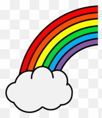 Cartoon Rainbow Clipart - Vertical Png,Cartoon Rainbow Png