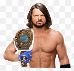 Aj Styles Transparent Background Png - Aj Styles Ic Champion,Aj Styles Png