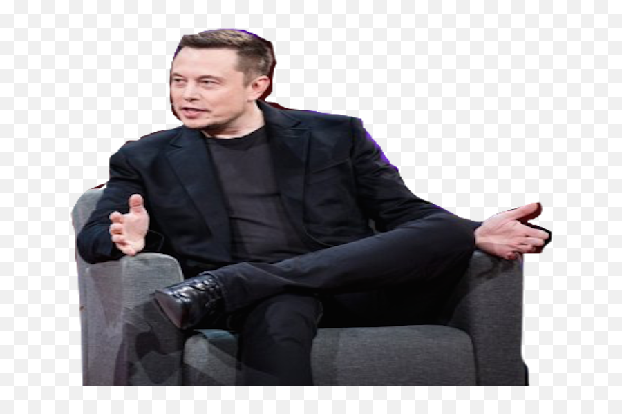 Elon Musk - Sitting Png,Elon Musk Png
