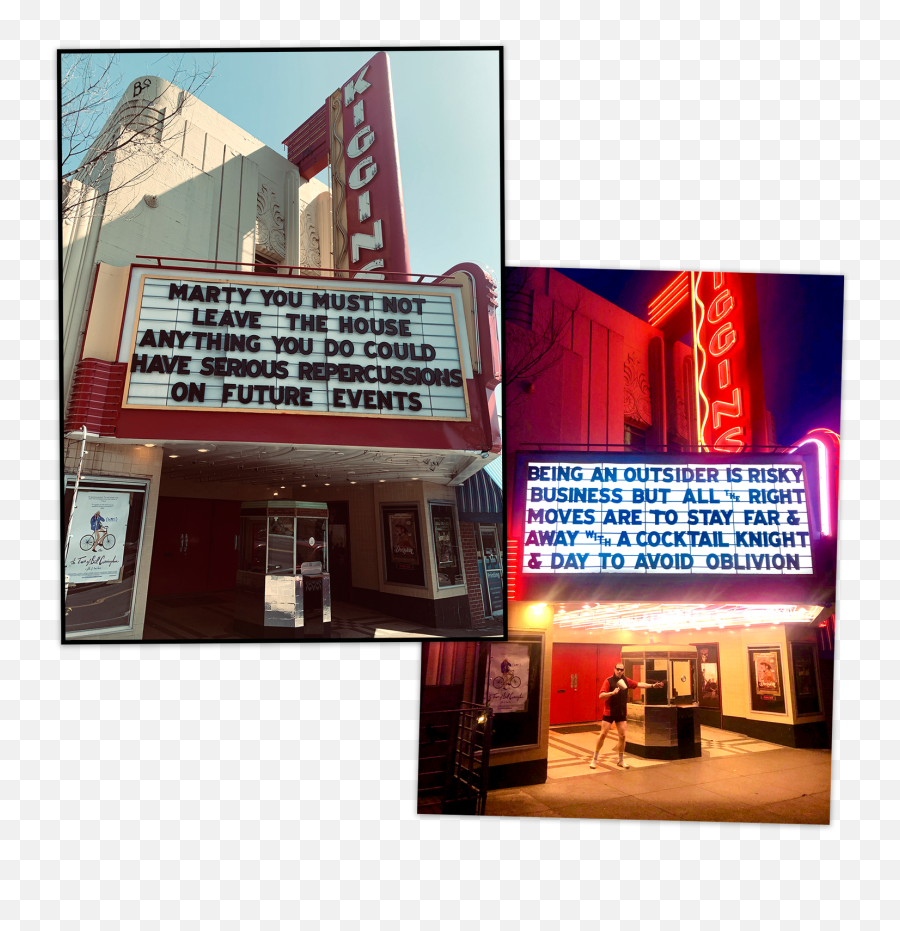 Movie Theaters Are Still Dark Long Live Their Marquees - Kiggins Theatre Png,Movie Theater Png