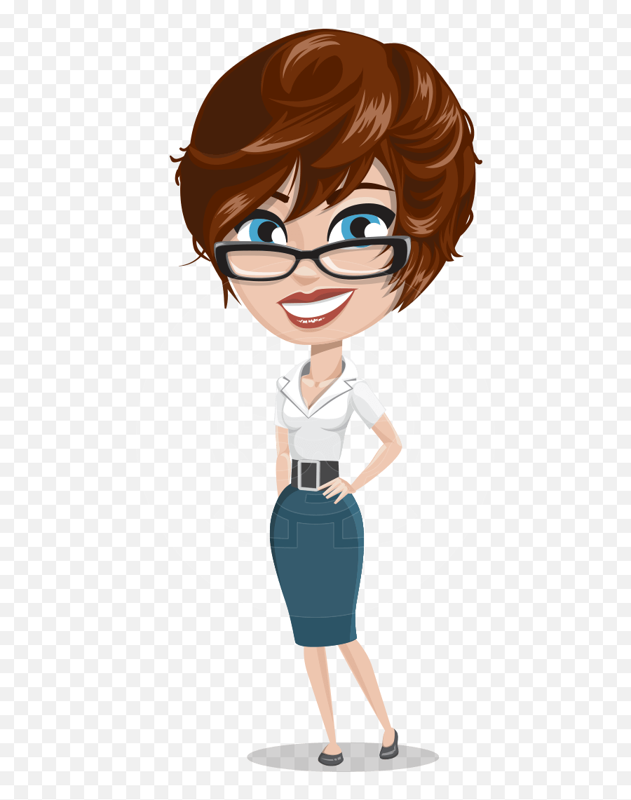 Vector Office Cartoon Picture - Woman Cartoon Character Png,Cartoon Woman Png