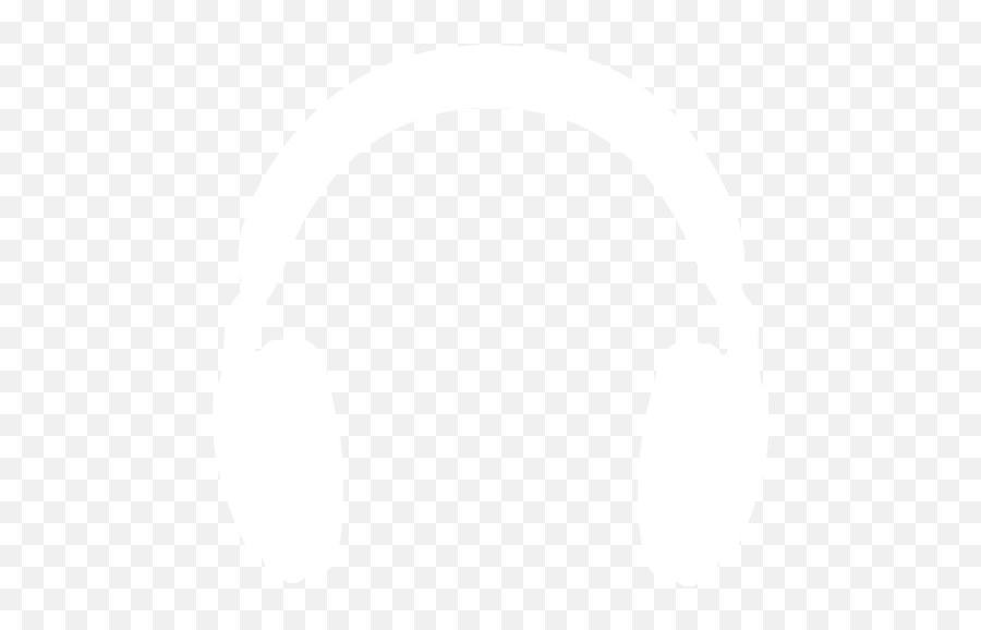 White Headphones 2 Icon - Transparent White Headphones Png,Headphones Silhouette Png