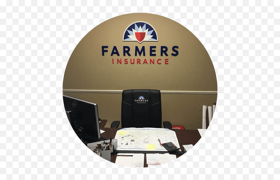 Insurance Agency Furniture Custom Business - Farmers Insurance Png,Farmers Insurance Logo Png