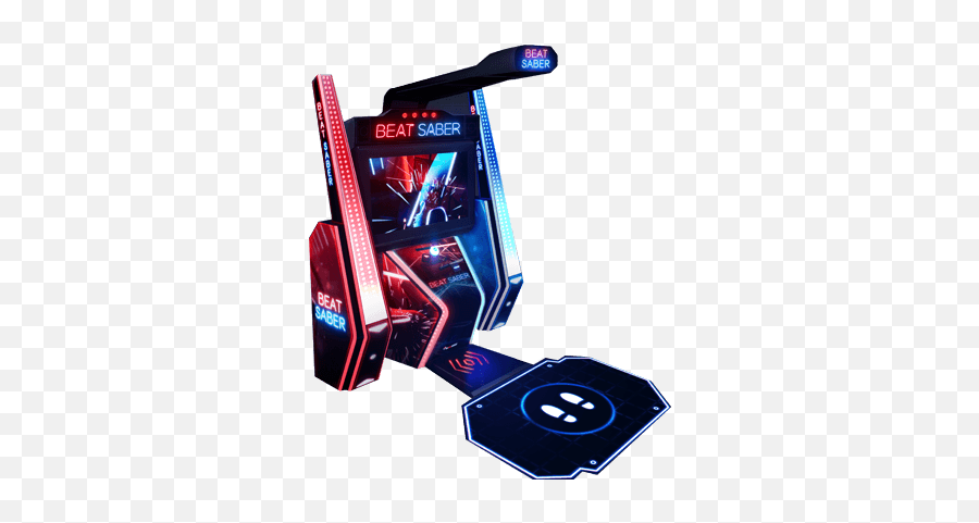 Beat Saber Vr Game In Dubai Uae - Beat Saber Arcade Cabinet Png,Saber Png