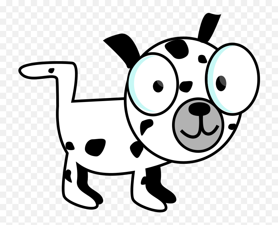 Free Clipart Dalmatian Dawg Ruthirsty - Free Black And White Clipart Dog Png,Dalmatian Png