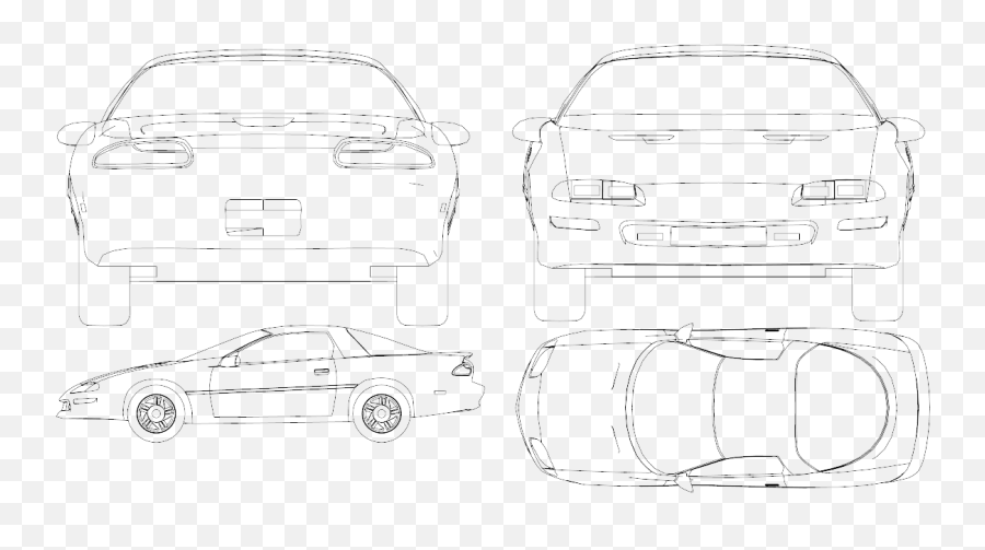 Chevrolet Camaro 3 Cars Smcarsnet - Car Blueprints Forum Line Art Png,Camaro Png