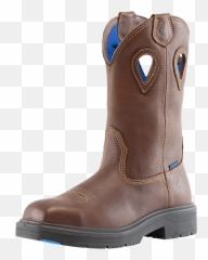 Comfortable Waterproof Steel Toe Work Boot Blue - Blue Steel Cowboy Boot Png,Workboots Icon