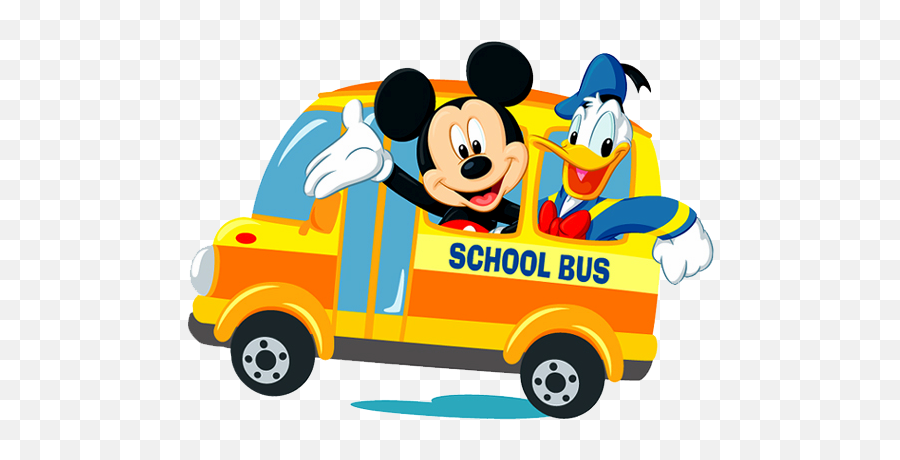 Mickey Mouse Pals Clipart - Mickey On A Bus Png,Mickey Icon Punch