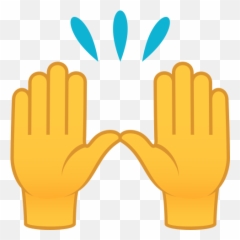 Emoji Hallelujah Thank You Raise - Aleluia png