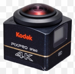 Sp360 4k 360 Degree Vr Camera Kodak Pixpro Digital Cameras - Kodak Sp360 4k Png,Kodak Logo Png