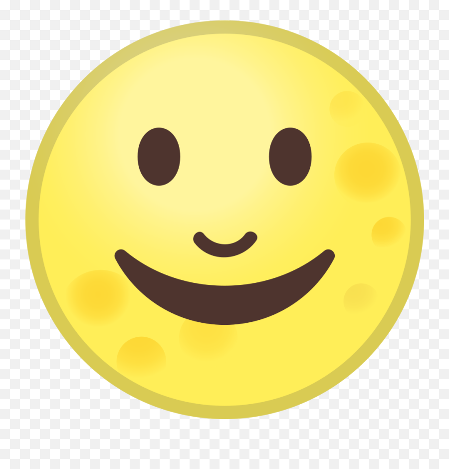 Full Moon Face Icon - Moon Emoji Android Png,Full Moon Icon