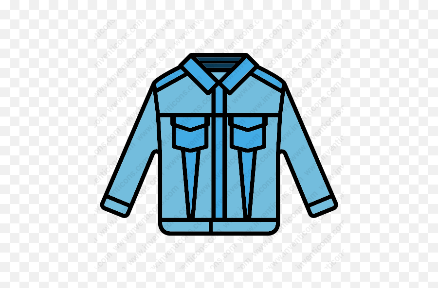 Download Jean Jacket Vector Icon Inventicons - Jacket Png,Mens Icon Jacket