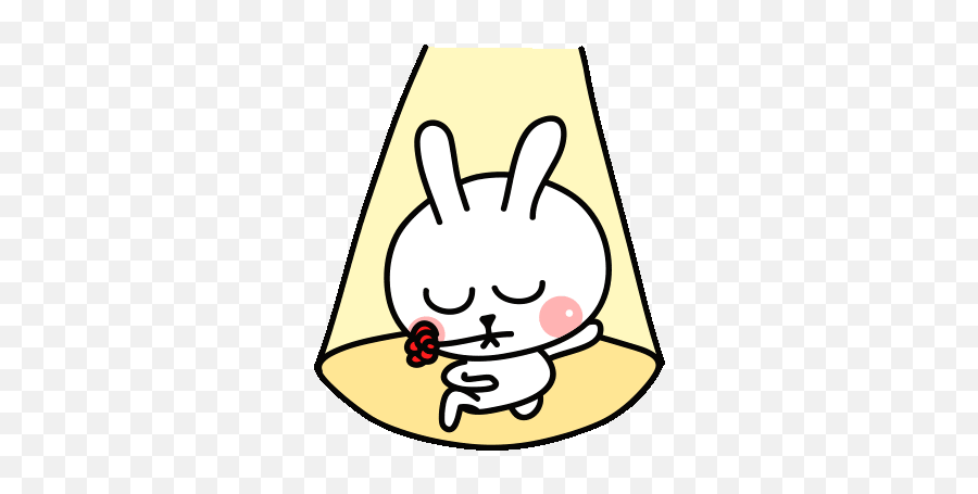 Cute Rabbit Sticker - Cute Rabbit Bunny Discover U0026 Share Gifs Dot Png,Kawaii Bunny Icon