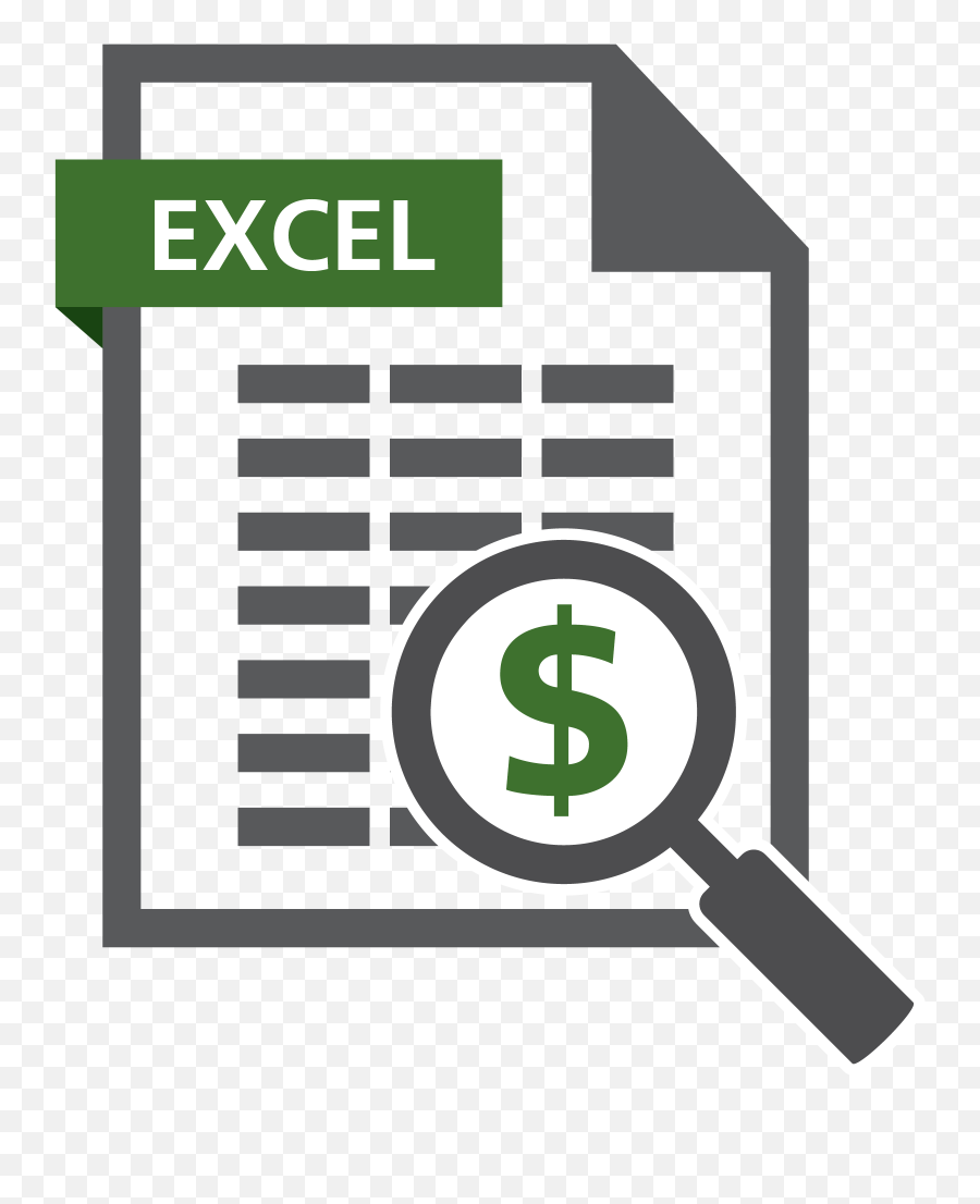 Program And Budget Analysis Using Microsoft Excel - Vertical Png,Excel Icon Sets For Text