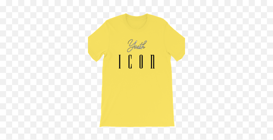 Youth Icon Short - Sleeve Unisex Tshirt Yellow L Shefinds Short Sleeve Png,90s Punk Icon