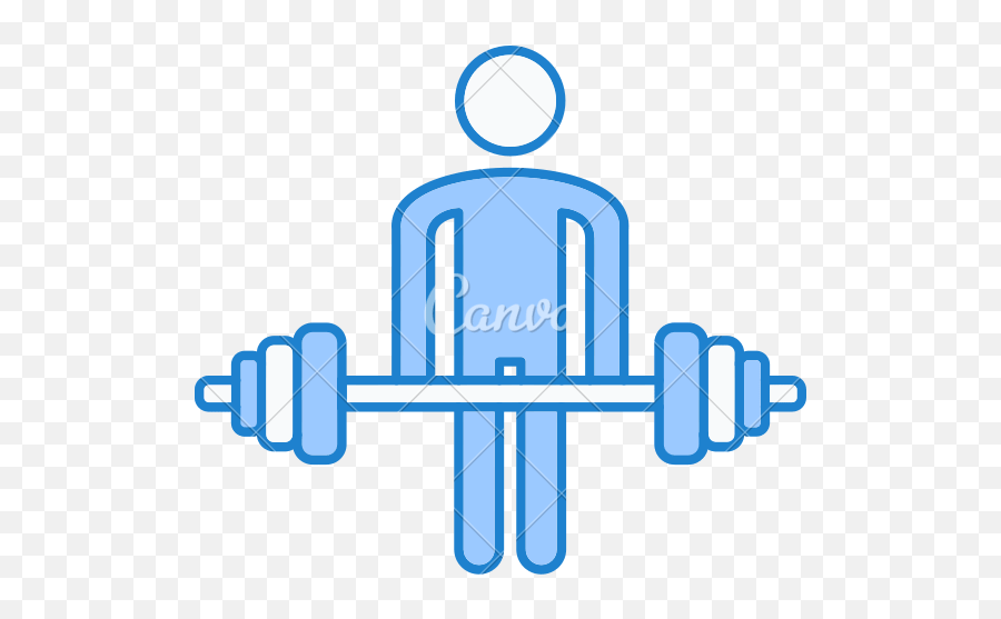 Weight Lifting Icon Design - Canva Png,Lifting Weights Icon