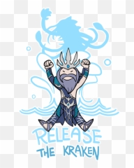 Rotate U0026 Resize Tool Kraken Transparent Smite Poseidon - Kraken Smite Chibi Png,Smite Logo Transparent