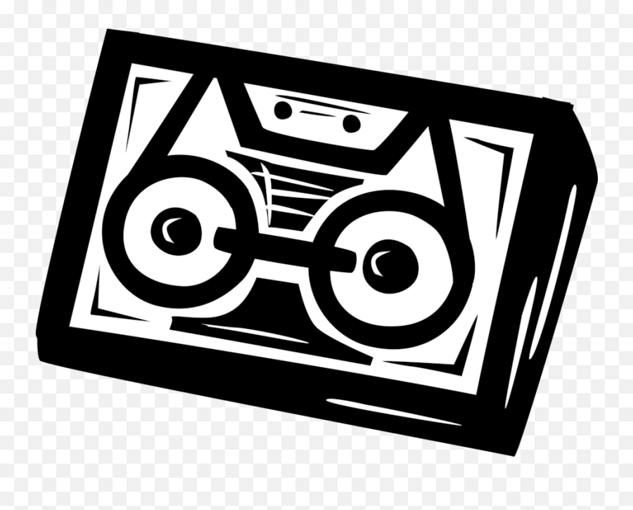 Audio Cassette Magnetic Tape - Vector Image Language Png,Tape Recorder Icon