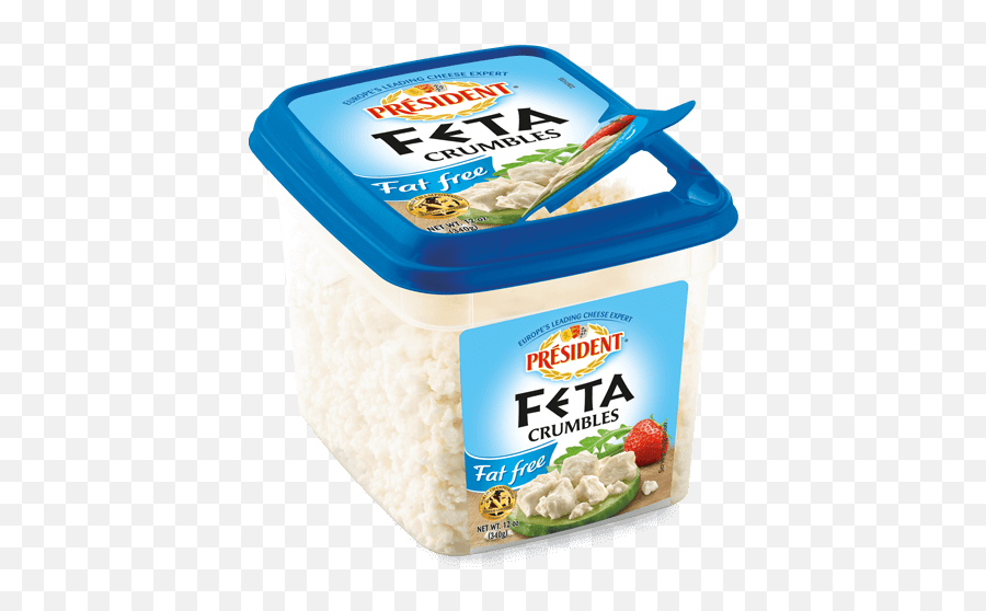 Président Fat Free Feta Crumbles - Plain Président Cheese Fat Free President Feta Cheese Calories Png,Crumbled Icon Pack