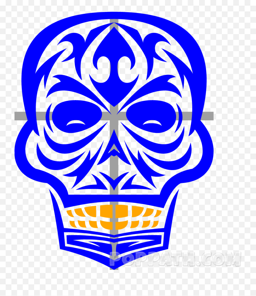 Tribal Skull Png - For The Beginners Who Are Willing To Skull And Tribal Tattoo,Skull Drawing Png