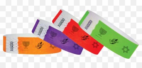Holiday Wristbands Custom For Your Events Happy Hanukkah - Party Bracelet Png