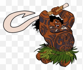 Moana Clip Art - Art Maui Moana Png,Maui Moana Png