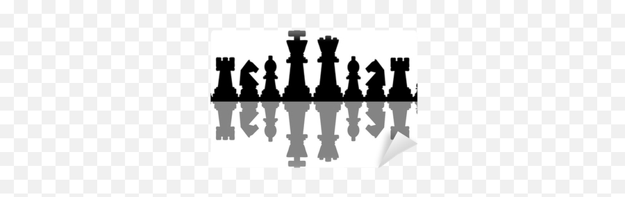 Wall Mural Chess Figures Vector - Pixersus Chess Png,Chess Queen Icon