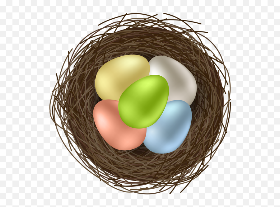 Easter Eggs In Bird Nest Transparent Image - Egg Png,Easter Eggs Transparent