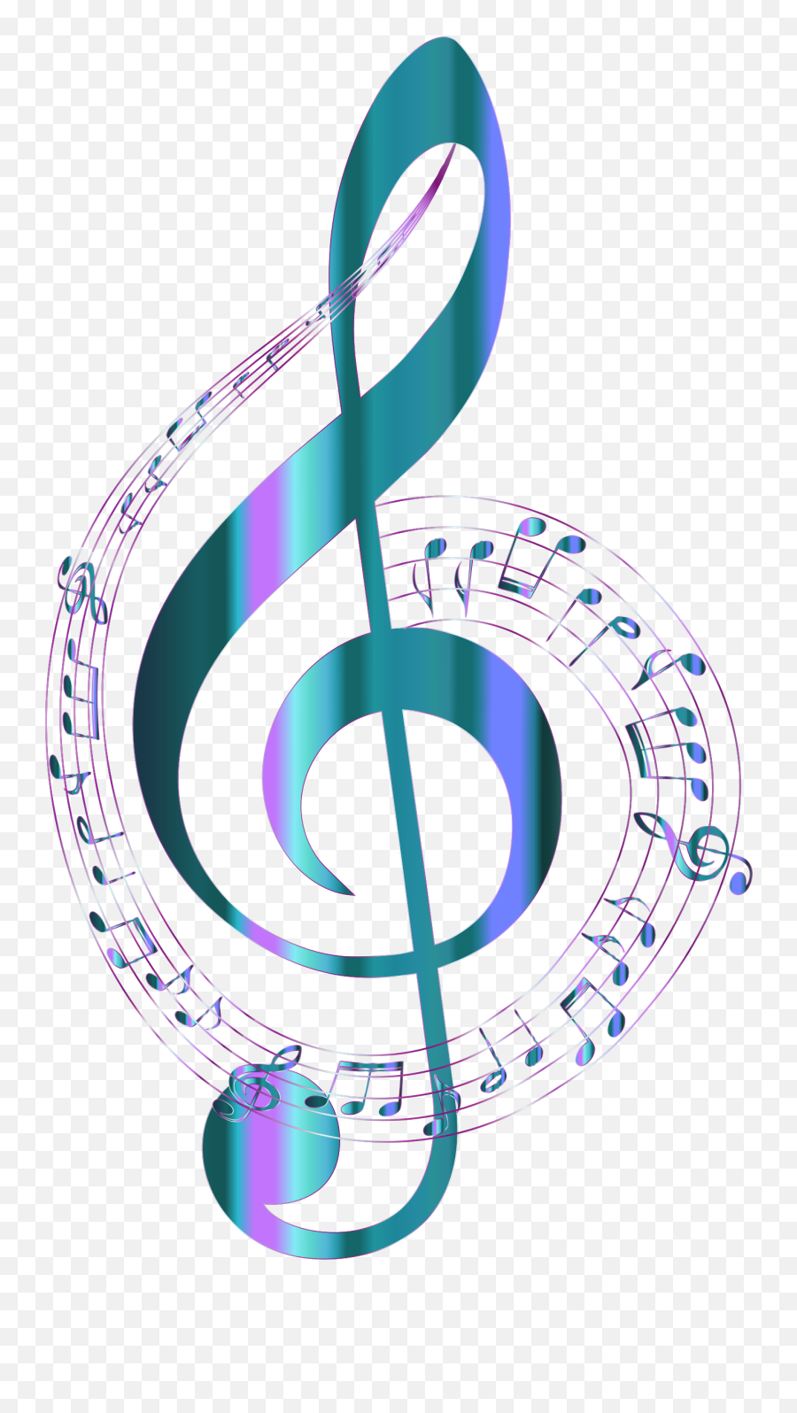 Turquoise Musical Notes Typography No Background By Gdj - Transparent Background Music Note Png,Musical Notes Png