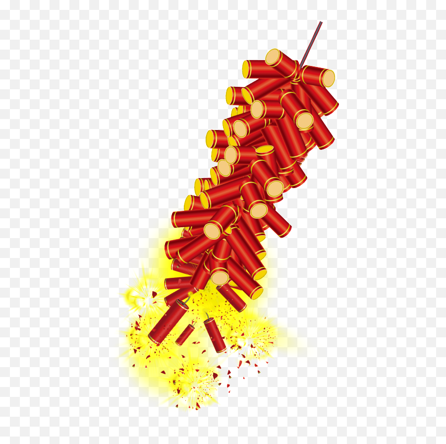 Red Festive Firecrackers - Full Size Png Download Free Vector Image Firecracker,Firecrackers Png