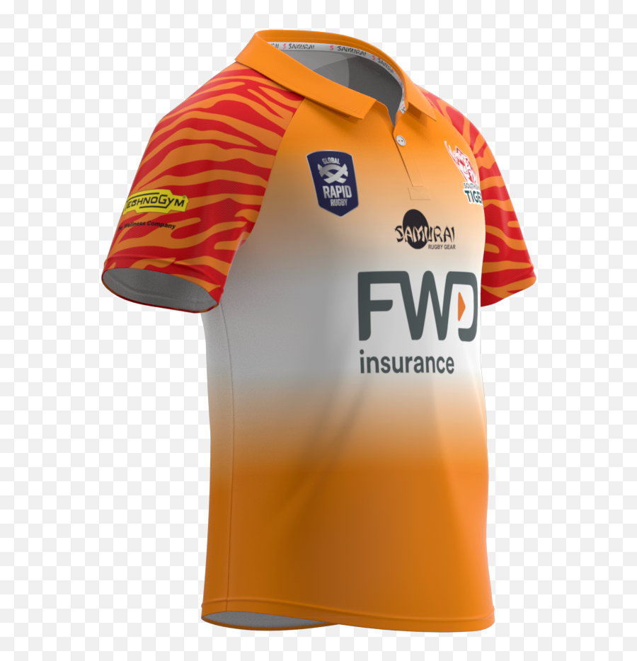 Hong Kong Rugby Union South China Tigers 2019 Kidsu0027 Home - Active Shirt Png,Tiger Stripes Png