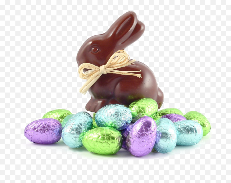 Chocolate Bunny And Eggs Png Image - Chocolate Eggs And Bunnies,Chocolate Bunny Png