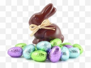 Chocolate Bunny And Eggs Png Image - Bunnies