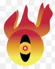 Flame Ball Enemy - Clipart Full Size Illustration png