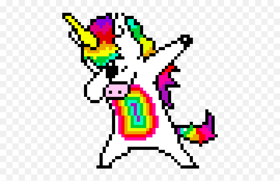 Dabbing Unicorn Pixel Art Maker - Pixel Art Dabbing Unicorn Png,Dabbing Png