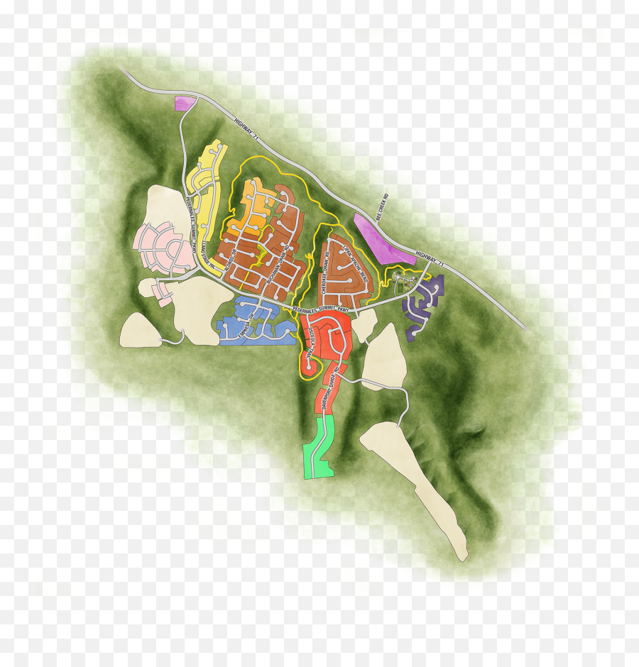 Community Map Sweetwater In Austin Tx - Illustration Png,Texas Map Png