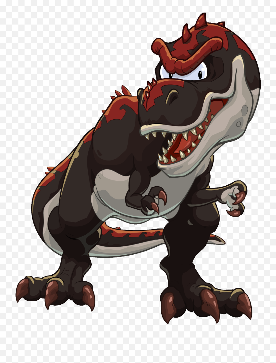 T Rex - Club Penguin T Rex Highresolution Png Black And Red Dinosaur,Club Penguin Png