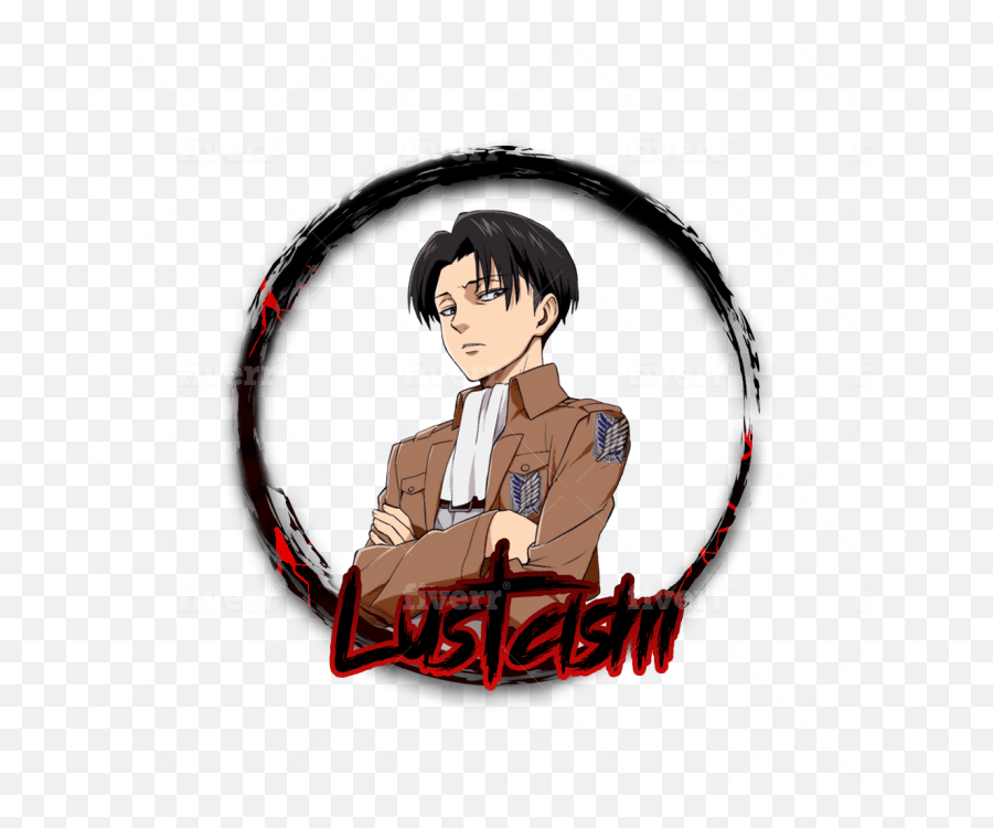Design Anime Or Manga Gaming Logo - Levi Ackerman Png,Logo Anime