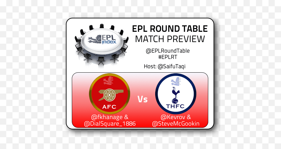 Epl Round Table Podcast Arsenal Vs Tottenham Hotspur Fan - Tottenham Hotspur Png,Arsenal Logo Png