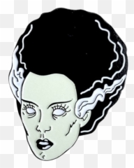 Bride Of Frankenstein Pin - Bride Of Frankenstein Outline Png,Frankenstein Png
