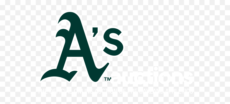 The Official Online Auction Site Of Oakland Athletics - Baseball Fonts Oakland Athletics Png,Indians Baseball Logo