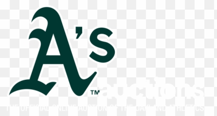 The Official Online Auction Site Of Oakland Athletics - Baseball Fonts Oakland Athletics Png,Indians Baseball Logo