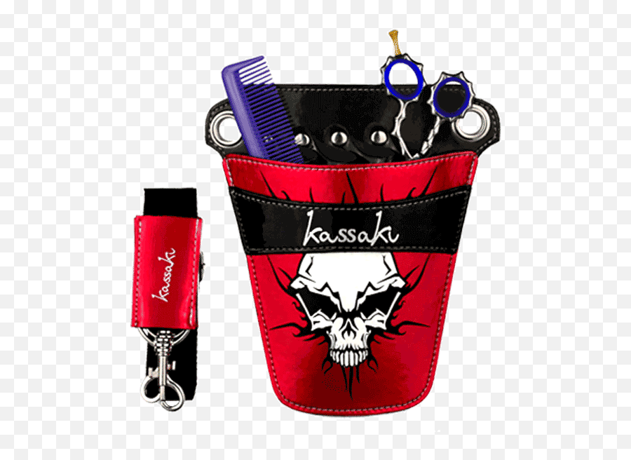 Red Skull Png - Hairdressing Scissor Pouches Kassaki Blades Handbag,Red Skull Png