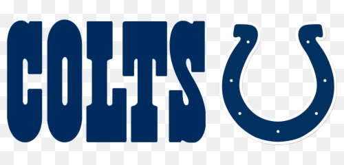 Indianapolis Colts Logo Black And White - Text png