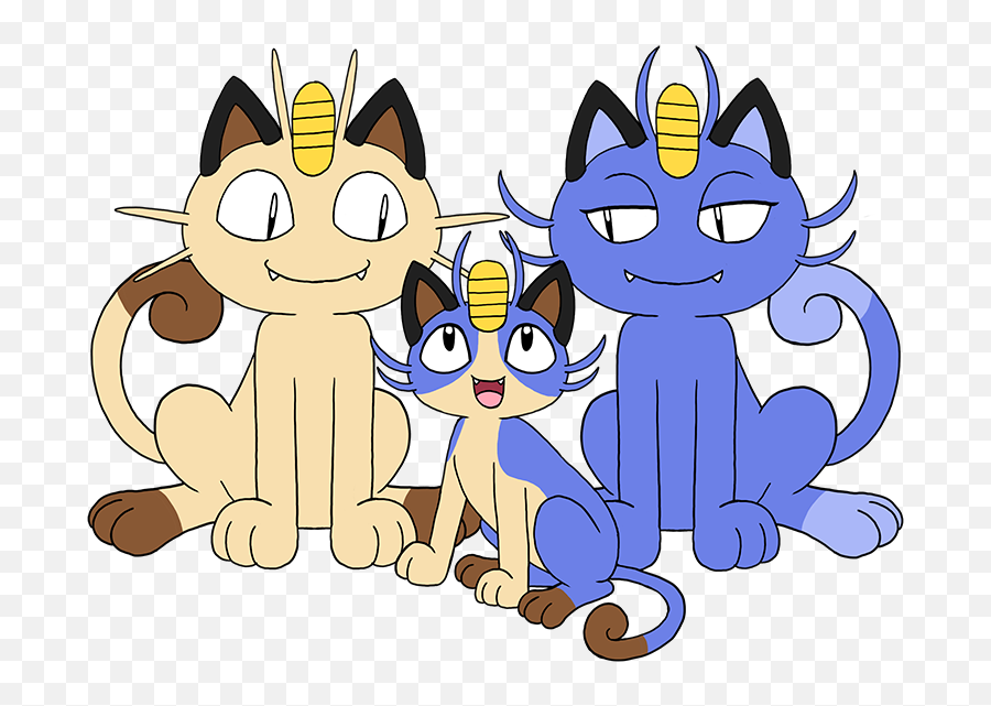 Download I Wanna Breed A Kanto Meowth With An Alola - Meowth X Alolan Meowth Png,Meowth Png