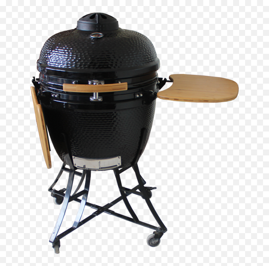 Auplex Classic Kamado 24 Ceramic Bbq Grill With Cart U0026 Shelves - Buy Outdoor Charcoal Pizza Oven Smokerauplex 24 Kamado Garden Tandoor Clay Barbecue Grill Png,Bbq Grill Png