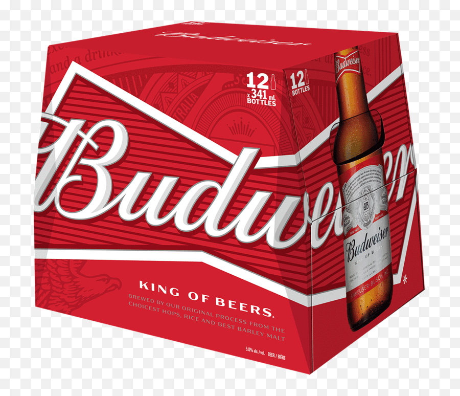 Budweiser 12 Bottles - Budweiser Box Transparent Png,Budweiser Bottle Png