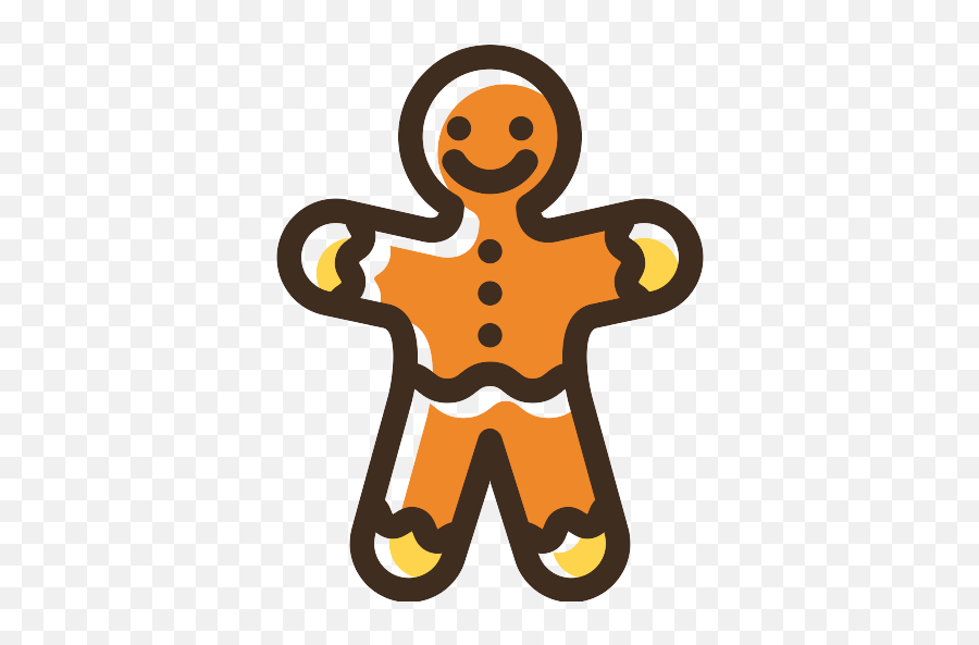 Gingerbread Man Png Icon - Gingerbread Vector Png,Gingerbread Man Png